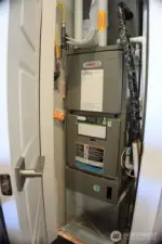 HVAC with gas furnace and electric heat pump AC