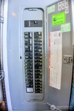 200 amp service with car charger in garage ready to go