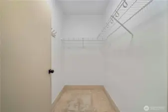 Primary walk-in closet