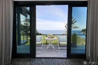 Deck off the primary suite.