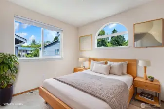 Virtually Staged bedroom #1