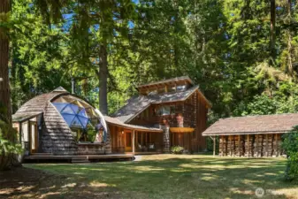 Stay cozy all winter! The full woodshed comes stocked with roughly 6 cords of wood, thoughtfully left for the next owner.