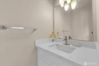 Powder room on main floor