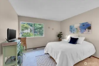 Spacious primary bedroom
