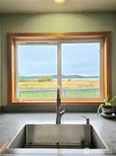 This view make washing dishes better!
