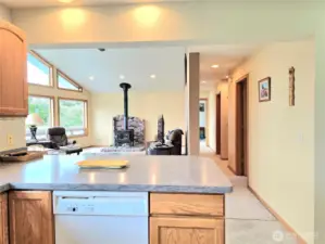 Hallway leads to 3 bedrooms.