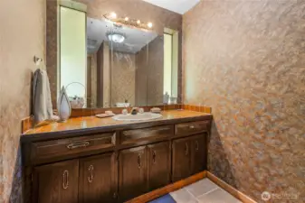 Half bath on main floor off the entry way