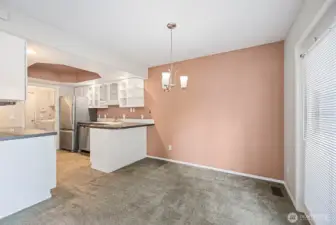 Open Dining Space with Views of your Private Backyard