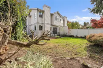 Spacious Fenced Backyard