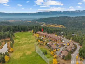 Dot marks location in Suncadia Resort