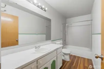 Full bath downstairs!