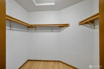 Primary bedroom closet.