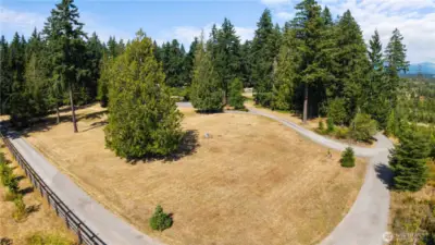 From the corner of the property.  Views of the mountain are here!