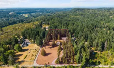 The property is almost a perfect rectangle!  I love how the house is set back from the street.