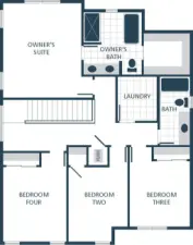 Photographs are for illustrative purposes only. Features, finishes, interior/exterior colors, landscaping and floorplan shown may vary from actual homes built