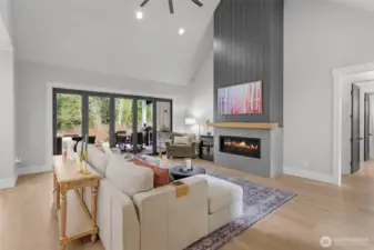 Wall of Windows to the covered patio... Do you like it Closed???