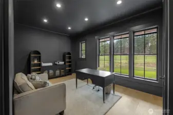 South-Wing: This deluxe office space can also be purposed as another bedroom.