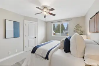 Primary walk-in closet.