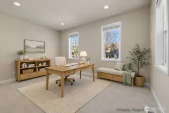Downstairs Office - Virtually Staged