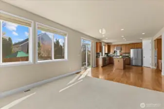 Kitchen and Family Room