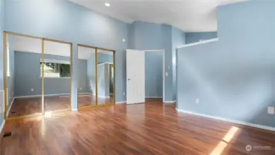 High ceilings and ample closet space in Primary Bedroom