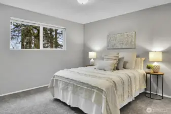 Southwest bedroom on the main floor.