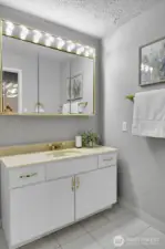 Half bath on the main floor.