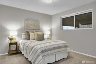 Northwest bedroom on the main floor.