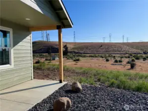 Looking north over the property