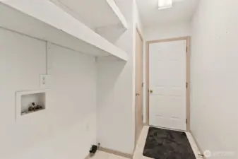 Mud room through the garage