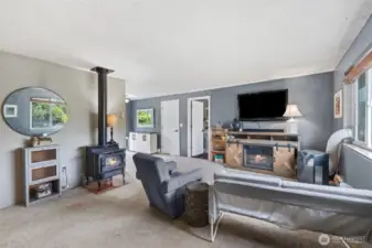 View of Family Room from Front Door