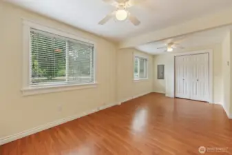 Each side also has a large window to the backyard.