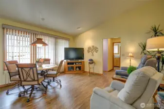 Eating space off kitchen