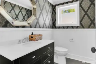 Half bath on the main floor