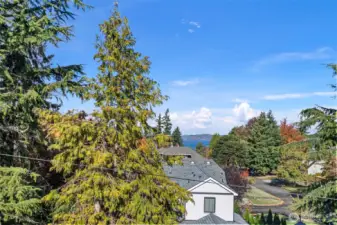 Water view from top floor room.