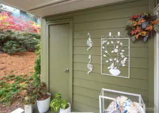 Private garden patio.