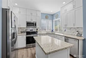 Modern Kitchen with Quartz Counters & Stainless Steel Appliances
