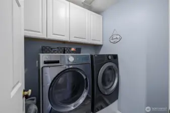Laundry Room with Extra Storage!