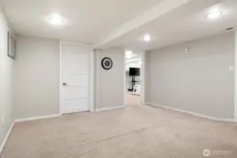 Lower level rec room