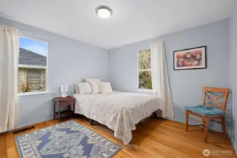 Bedroom 2. Very spacious with plenty of room for more than just a bed!