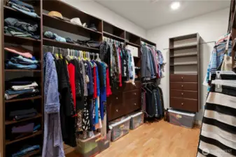 More storage in this hallway walk-in closet.