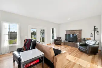 Bonus/ Sitting Room Off of Kitchen- With Gas Fireplace.