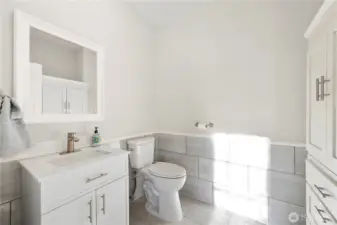Main Floor Bathroom- Off of Kitchen.