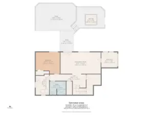 The lowest level connects to multi tiered decks and gardens.  There is a guest bedroom, 3/4 bath and bonus room which would make a great ADU if desired.