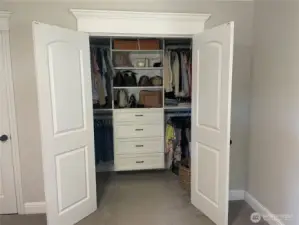 Custom Closet in Primary Bedroom