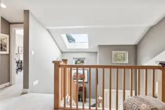 top of stairs