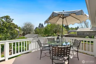 Deck off of main floor was re-surfaced in 2021 and all is ready for family, friends, and fun!