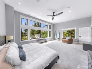 Ceiling fan for the warm lake days