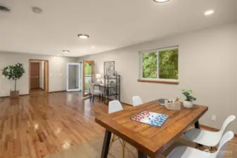 Areas for games, hobbies or crafts