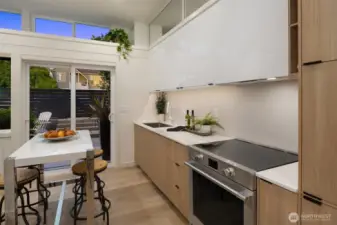 Looking from kitchen to patio
